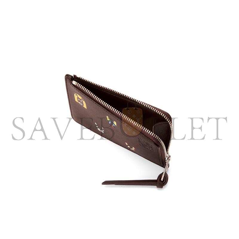 L0ew* CATS COIN CARDHOLDER IN CLASSIC CALFSKIN C643Z40XAL (13*7.5*1cm)